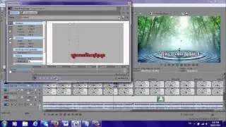 Karakoke effect with sony vegas [ក្រោមដំណក់ទឹកភ្លៀង]