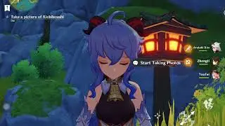 Ganyu Shakes, Falls Asleep then Shakes Again while a Tanuki Dances (Genshin Impact)