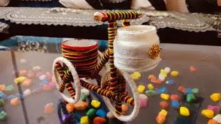 Woolen Trend Bicycle Planter || Home Decor craft idea #dly #bicycleart #trendingvideo #viralvideo 