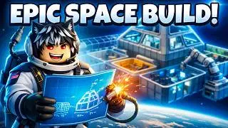 I've Build a HUGE! Building in Space Station on Roblox.. 