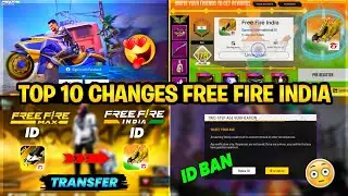 Top 10 Big Changes In Free Fire India 🤩 Ms Dhoni Character In Free Fire - Thala Event Free Fire