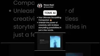 Tome Ai: Your Ultimate Storytelling Companion 🔥#tomeapp #tomeai #storytellingai #creative #ai