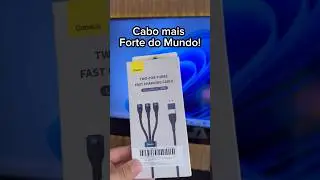 Cabo baseus 3 em 2! #cabousb #carregador #produtos