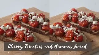 Cherry Tomatoes and Hummus Bread Breakfast Recipe  |  Faiza Inam