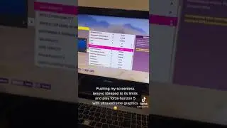 Pushing my screenless Lenovo ideapad to its limited and running ultra settings on FH5