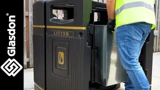 Glasdon | Installatie | Glasdon Jubilee™ Duo 220 afval-/recyclingbak