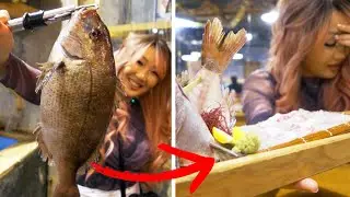 EPIC Failure at a CATCH Your Own FISH Restaurant in Tokyo!