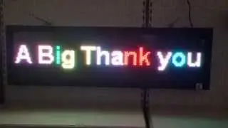 Full Colour LED Scrolling Programmable Message Display - P10
