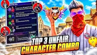 TOP 3 UNFAIR 🤯 CHARACTER COMBINATION 😱 FOR BR RANK AND CS RANK 