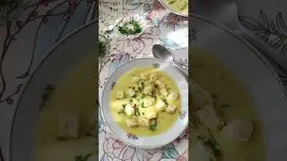 Ждала целый год, чтоб сварить его)) крем-суп из кабачков, моркови, лука и перца #обед #дача #деревня