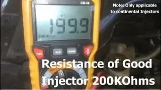 How to check Volkswagen continental injector electrical fault P0201, P0202, P0203, P0204