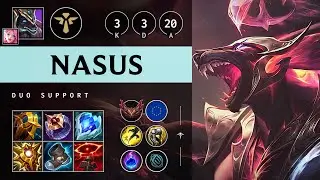 Nasus Support vs Leona: Killing spree - EUW Grandmaster Patch 14.20