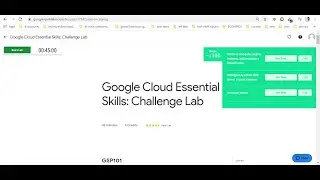Google Cloud Essential Skills Challenge Lab in QwikLabs quests - 47