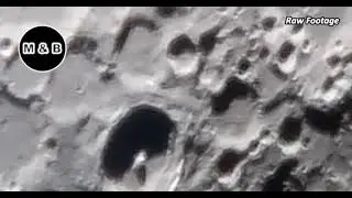 My Moon Footage Via Telescope | 4K |