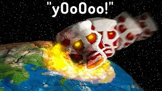 ЧТО БУДЕТ ЕСЛИ 10.000 ТИТАНОВ УПАДУТ НА ЗЕМЛЮ В МАЙНКРАФТ ? 