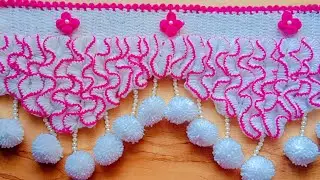Beautiful 😍 latest toran design,New gate parda design| woolen toran, jhalar design #2025