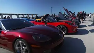 Corvette Club Invasion at South OC Cars and Coffee