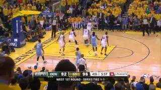 Nuggets vs Warriors Game 3 Highlights April 26, 2013