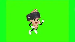 GREEN SCREEN TALKING GINGER| GREEN SCREEN WALKING GINGER CARTOON |LET'S TUBE |