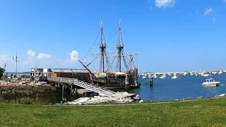 Exploring Plymouth, Massachusetts - Mayflower II & The Plymouth Rock!