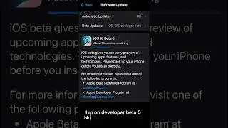 iOS 18 developer beta 6