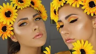 SONNENBLUMEN MAKE-UP 🌻☀️ | Pralina Karina