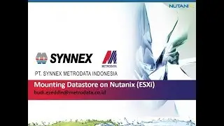 Mounting Datastore on Nutanix (ESXi) by Budi Ezeddin