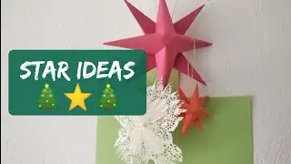 2 different STAR İDEAS for CHRİSTMAS. DIY Make a paper CHRİSTMAS STAR