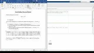 How to Perform Manual Iterations of the Bisection Method