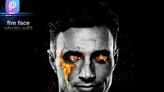 PicsArt Fire Face Photo Editing Tutorial |PicsArt Mobile Photo Editing New Concept |