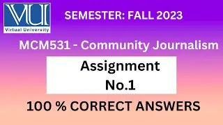 mcm531 assignment 1 SOLUTION 2023 || MCM531 Assignment 1 SOLUTION FALL 2023