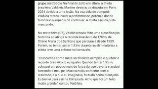 Lesão no tornozelo impede Valdineia  Martins de disputar a final de salto em altura