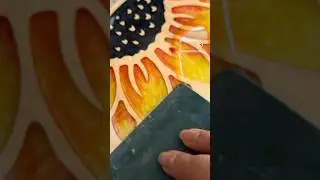 What is summer without sunflowers 🌻#lazysusan #epoxy #resin #woodworker