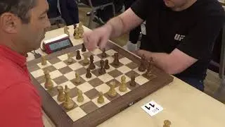 Grandmaster's blunder: GM Agrest - GM Guseinov, King's indian defense