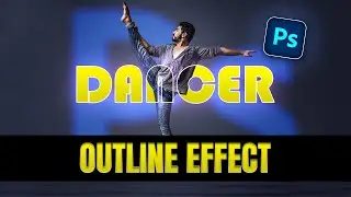 How to make Transparent Text Effect in photoshop | Text Outline Effect in Photoshop | Photoshop