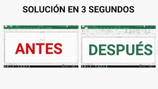 ✅ (SOLUCION) BARRA DE HERRAMIENTAS en  EXCEL NO APARECE 😭