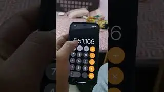 How to clear digits in iPhone’s calculator #shorts