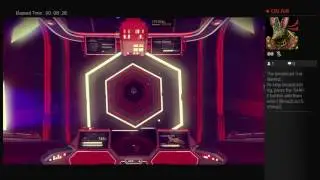 No man's sky: Black hole and green planet