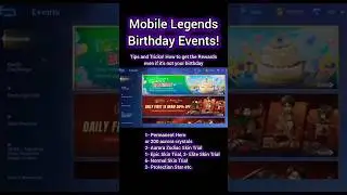 Mobile Legends Happy Birthday Events Free  Permanent Hero + Star Protection and etc. 