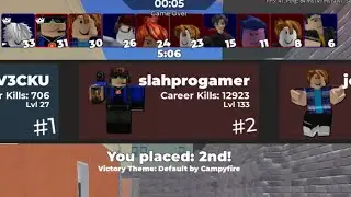 Roblox Arsenal Gameplay | Boulevard Laser Tag + Winning at 2nd Place