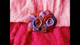 БРОШИ И КОЛЬЦА-ЦВЕТЫ: мои украшения из полимерной глины BROOCHES AND RINGS-FLOWERS from polymer clay