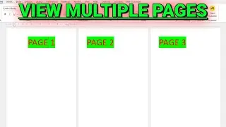 How to View Multiple Pages Side by Side in Microsoft Word
