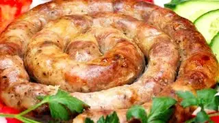 Безумно  вкусно, быстро и просто!! Домашняя  колбаса... продолжение