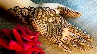 Negative filling Mehndi Design🥰|Easy Mehndi Design || By HennArchy