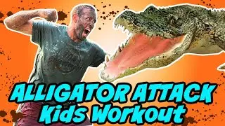 Mud Pit Fit | Exercise Video For Kids By Kids | Alligator Attack Workout