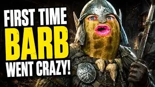 THEBURNTPEANUT FIRST TIME PLAYING BARBARIAN | DARK AND DARKER