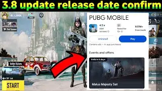3.8 update Release Date confirm 100% | Honor Spin Release Date | Pubg/Bgmi best update release fix