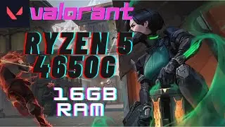 RYZEN 5 4650G FPS/VALORANT FPS/TEST stcok!