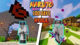 I Survived 100 Days In Naruto Anime Mod As A HYUGA! Here's What Happened! Modded Minecraft