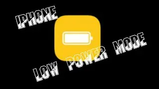 How to Turn Any IOS 11/12 Device on Low Power Mode